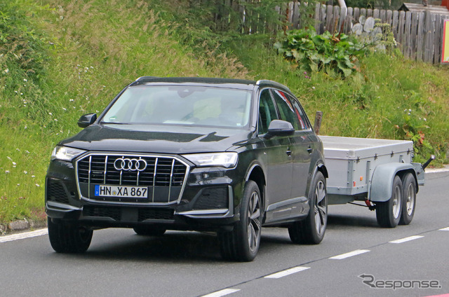 アウディ Q7 次期型プロトタイプ(スクープ写真)