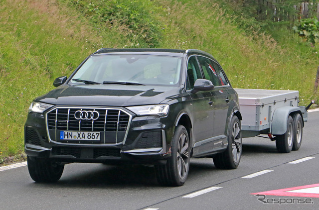 アウディ Q7 次期型プロトタイプ(スクープ写真)
