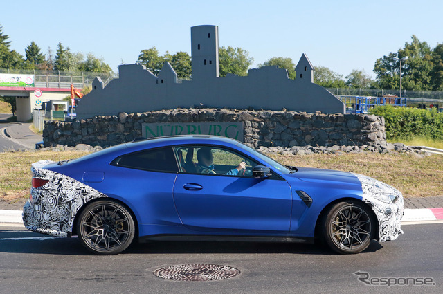 BMW M4クーペ 改良新型プロトタイプ(スクープ写真)