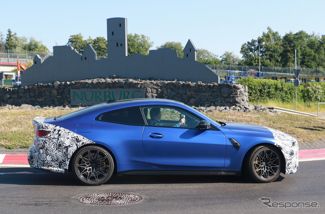 BMW M4クーペ 改良新型プロトタイプ(スクープ写真)