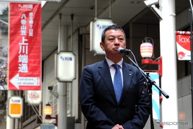 上川端商店街振興組合理事長の正木研次氏