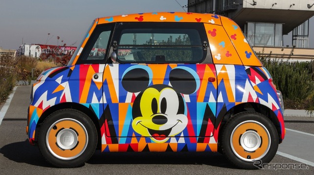 フィアット・トッポリーノ 新型のディズニー100周年「モダンアート」仕様