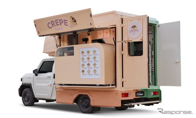トヨタ・ハイラックス・チャンプ の移動販売車(クレープショップ)
