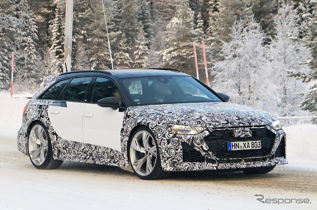 アウディ RS6 GT プロトタイプ(スクープ写真)