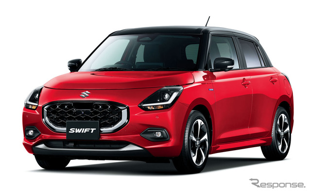スズキ スイフト ハイブリッドMZ(バーニングレッドパールメタリック ブラック2トーンルーフ)