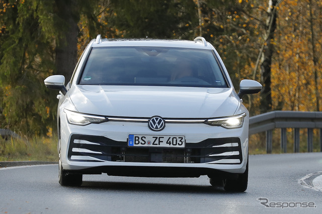 VW ゴルフヴァリアント 改良新型プロトタイプ(スクープ写真)