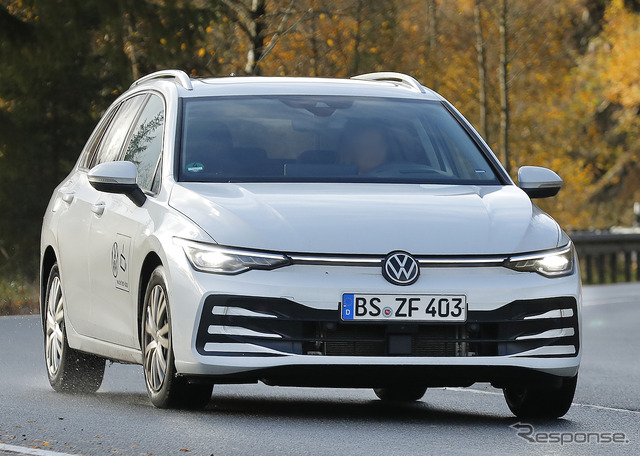 VW ゴルフヴァリアント 改良新型プロトタイプ(スクープ写真)