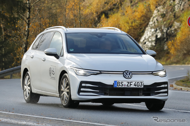 VW ゴルフヴァリアント 改良新型プロトタイプ(スクープ写真)