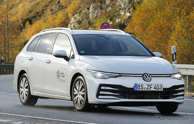 VW ゴルフヴァリアント 改良新型プロトタイプ(スクープ写真)