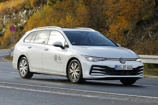 VW ゴルフヴァリアント 改良新型プロトタイプ(スクープ写真)