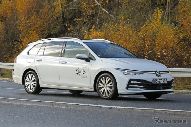 VW ゴルフヴァリアント 改良新型プロトタイプ(スクープ写真)
