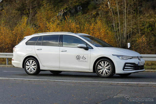 VW ゴルフヴァリアント 改良新型プロトタイプ(スクープ写真)