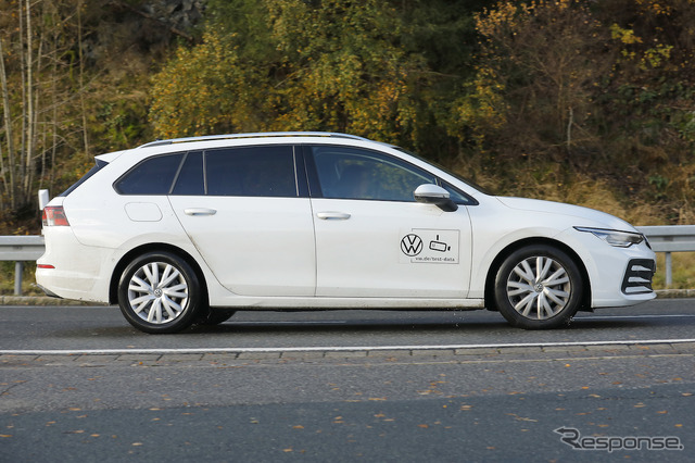 VW ゴルフヴァリアント 改良新型プロトタイプ(スクープ写真)