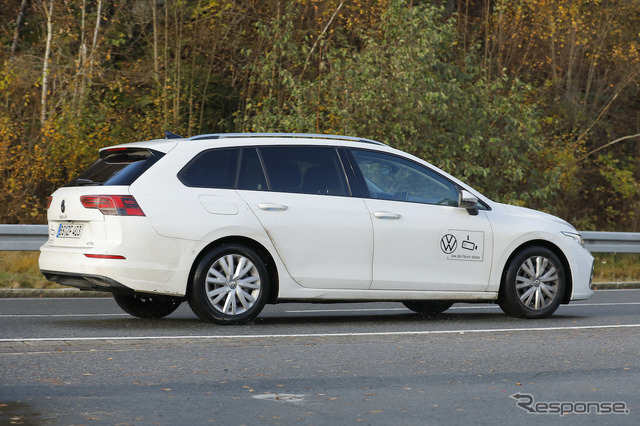 VW ゴルフヴァリアント 改良新型プロトタイプ(スクープ写真)
