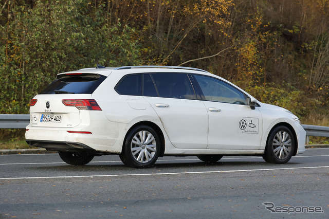 VW ゴルフヴァリアント 改良新型プロトタイプ(スクープ写真)