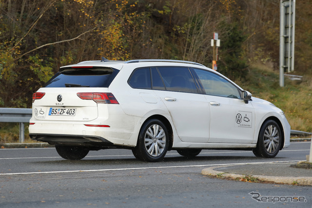 VW ゴルフヴァリアント 改良新型プロトタイプ(スクープ写真)