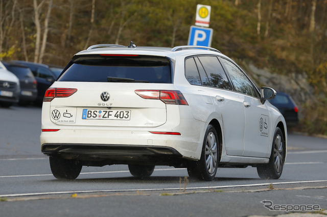 VW ゴルフヴァリアント 改良新型プロトタイプ(スクープ写真)