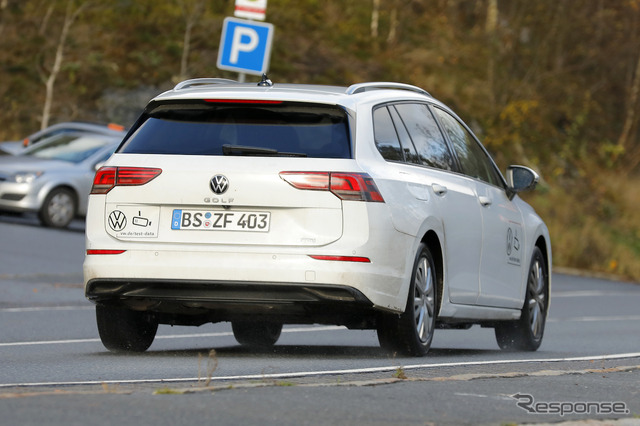 VW ゴルフヴァリアント 改良新型プロトタイプ(スクープ写真)