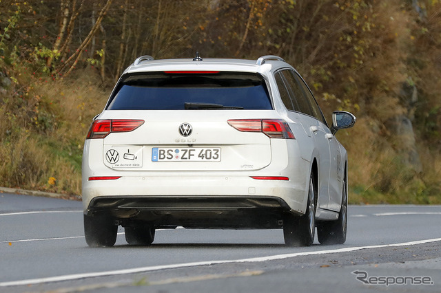 VW ゴルフヴァリアント 改良新型プロトタイプ(スクープ写真)