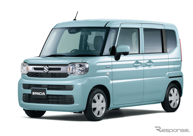 スズキ スペーシア 車いす移動車 ハイブリッドX リヤシート付車(オフブルーメタリック)