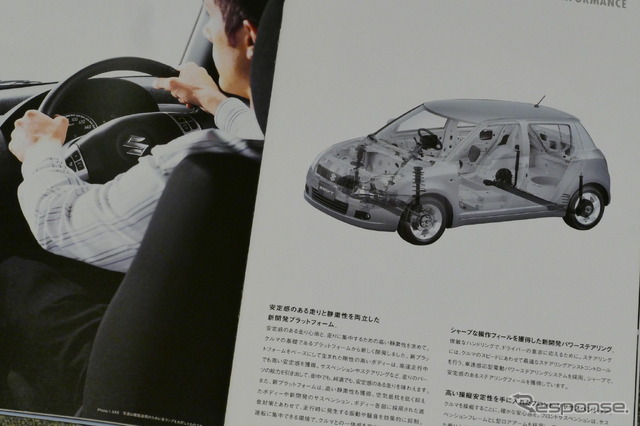 スズキ・スイフト(2004年)当時のカタログ