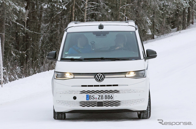 VW カリフォルニア PHEV プロトタイプ(スクープ写真)