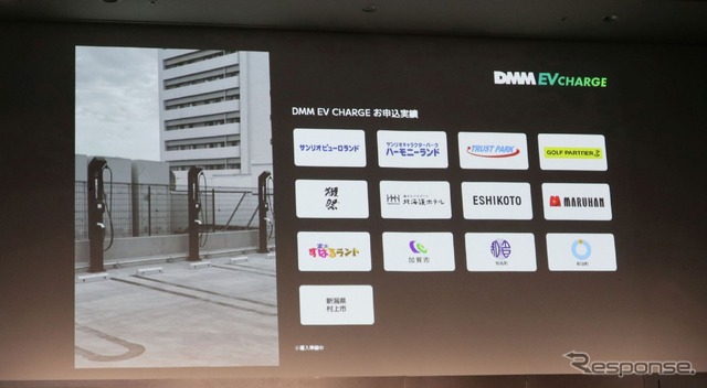 DMM EV CHARGE導入を決定している事業者(公開可能なものを抜粋)