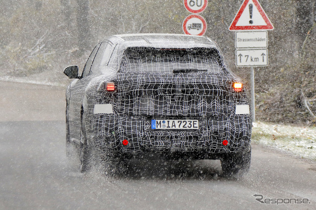 BMW iX3 後継モデルの「ノイエ・クラッセSUV」プロトタイプ(スクープ写真)