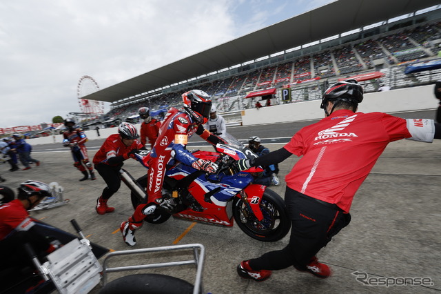2023年鈴鹿8時間耐久レースでブリヂストンタイヤ装着チームが優勝:Team HRC with 日本郵便