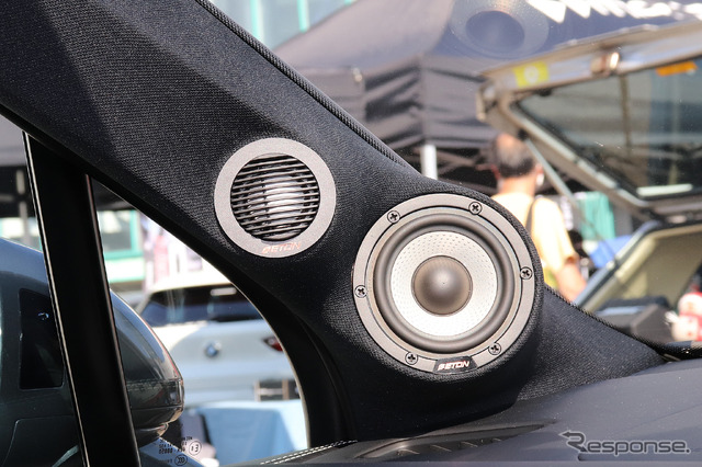 2023年11月に開催された『まいど大阪 秋の車音祭』にエントリーしたオーディオカーの1台(製作ショップ:ルロワ<愛知県>)。
