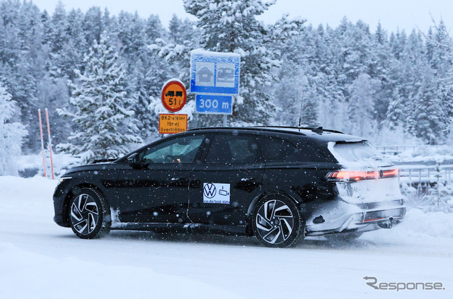 VW ID.7 ツアラー 市販型プロトタイプ（スクープ写真）