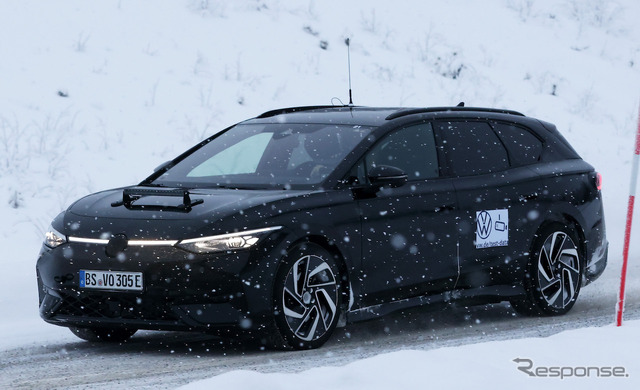 VW ID.7 ツアラー 市販型プロトタイプ（スクープ写真）
