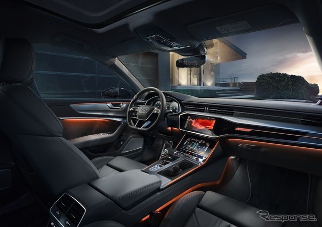 アウディのダッシュボード中央の「MMI」ディスプレイの壁紙を変えられる「Audi Themes」