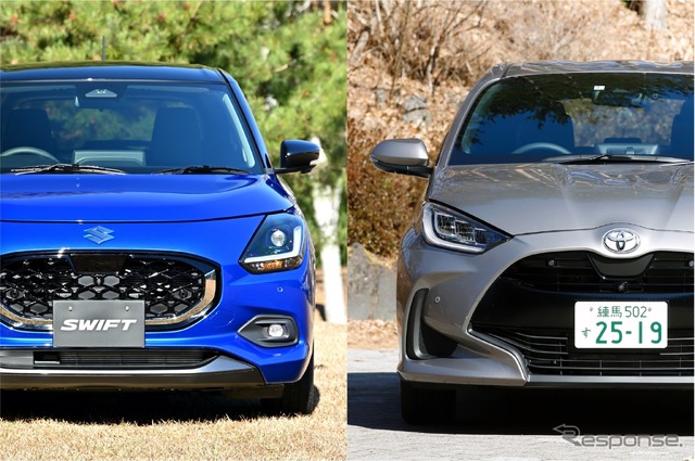スズキ 新型スイフト×トヨタ ヤリス