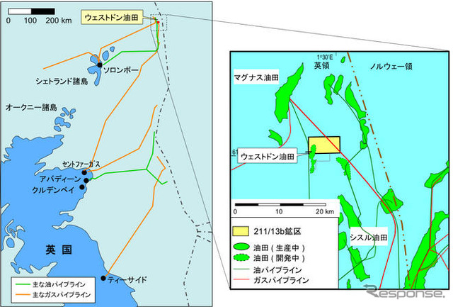 新日石、英国ウェストドン油田で商業生産を開始