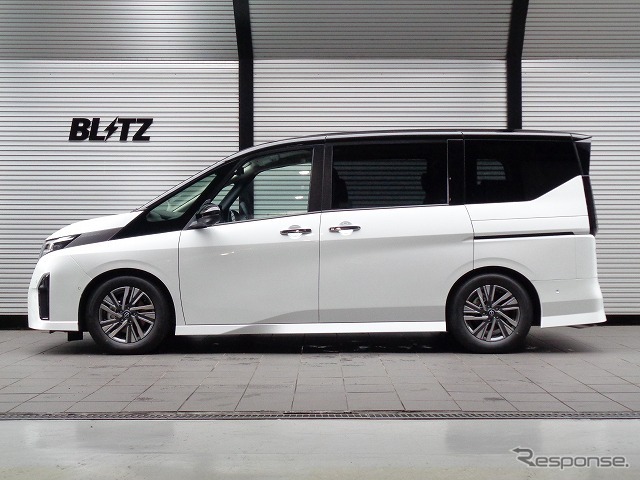 DAMPER ZZ-R［92626］NISSANセレナe-POWER実装例（フロント：38mmダウン / リア：46mmダウン）