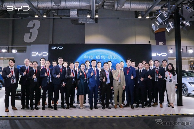 香港国際モーターショーでBYDが4車種展示