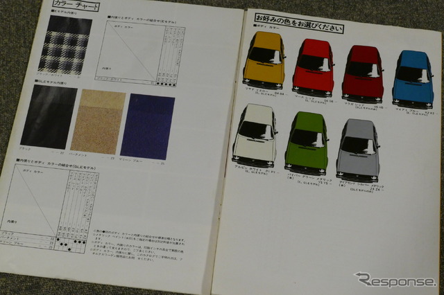 VWゴルフ・初代(写真は1978年当時のカタログ)