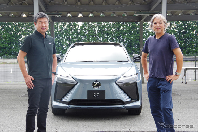 レクサス 渡辺剛プレジデント(左)と九島辰也氏(右)