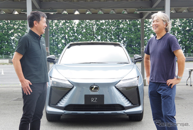 レクサス 渡辺剛プレジデント(左)と九島辰也氏(右)