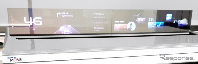 現代モービスの次世代の車載透明ディスプレイ