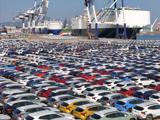 中国から輸出される自動車