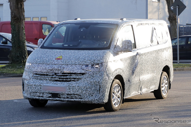 VW トランスポーターT7 ピックアップトラック仕様のプロトタイプ(スクープ写真)