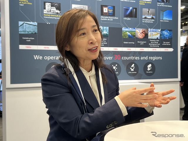 AGC 広報・IR部の小川知香子部長
