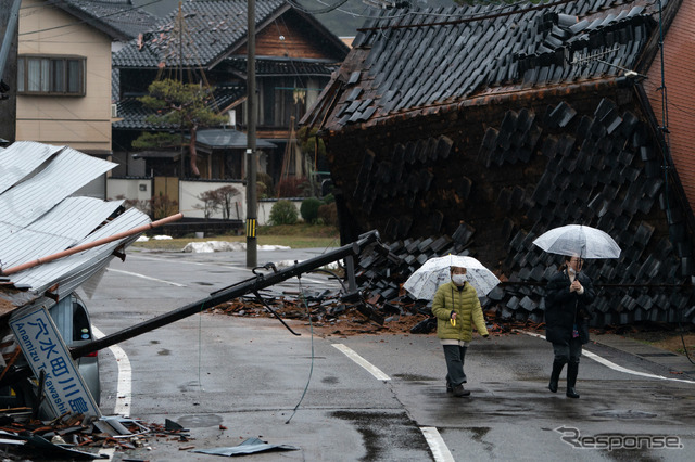 能登半島地震(1月3日、穴水町)