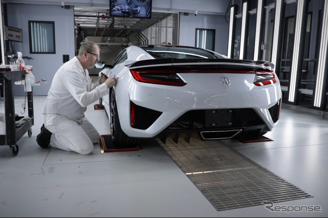 アキュラ(ホンダ)NSX の生産拠点の米国オハイオ州メアリズビルの「パフォーマンス・マニュファクチャリング・センター(PMC)」