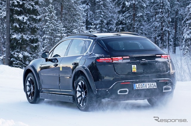 ポルシェ カイエン EV プロトタイプ(スクープ写真)