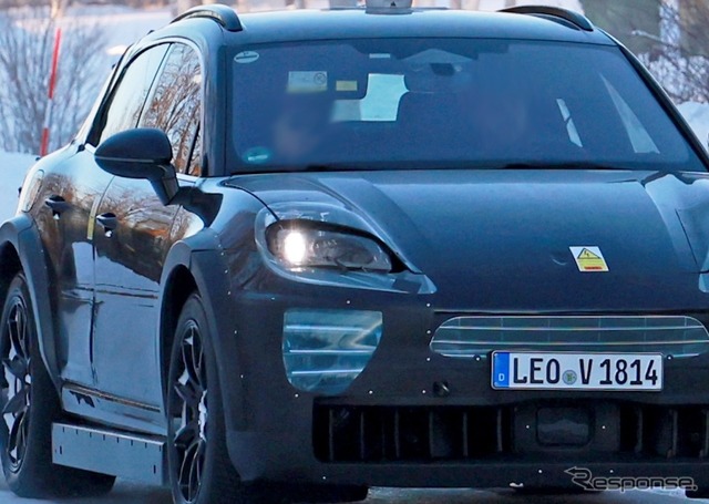 ポルシェ カイエン EV プロトタイプ(スクープ写真)