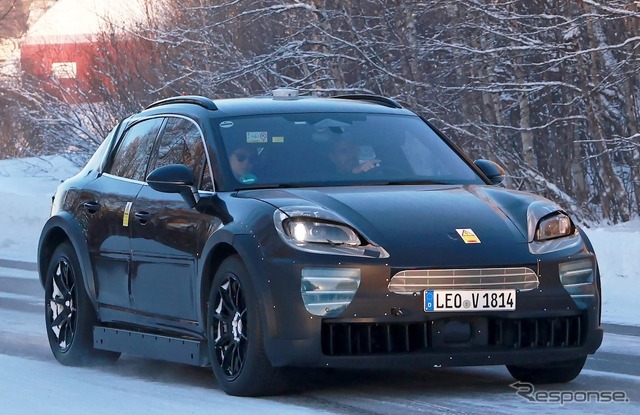 ポルシェ カイエン EV プロトタイプ（スクープ写真）