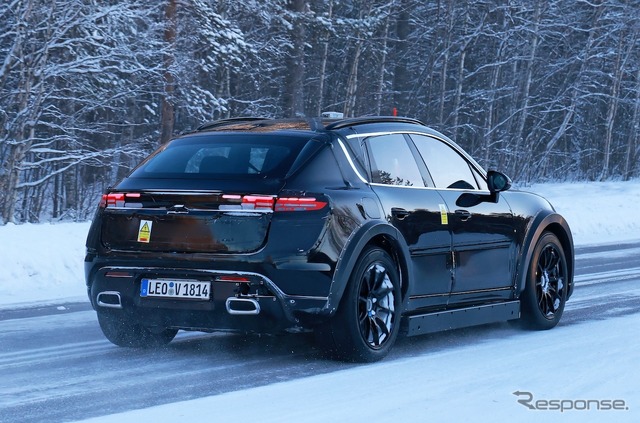 ポルシェ カイエン EV プロトタイプ（スクープ写真）